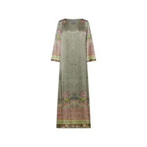 Pierre Louis Mascia Women's A-Line Silhouette Printed Silk Dress
